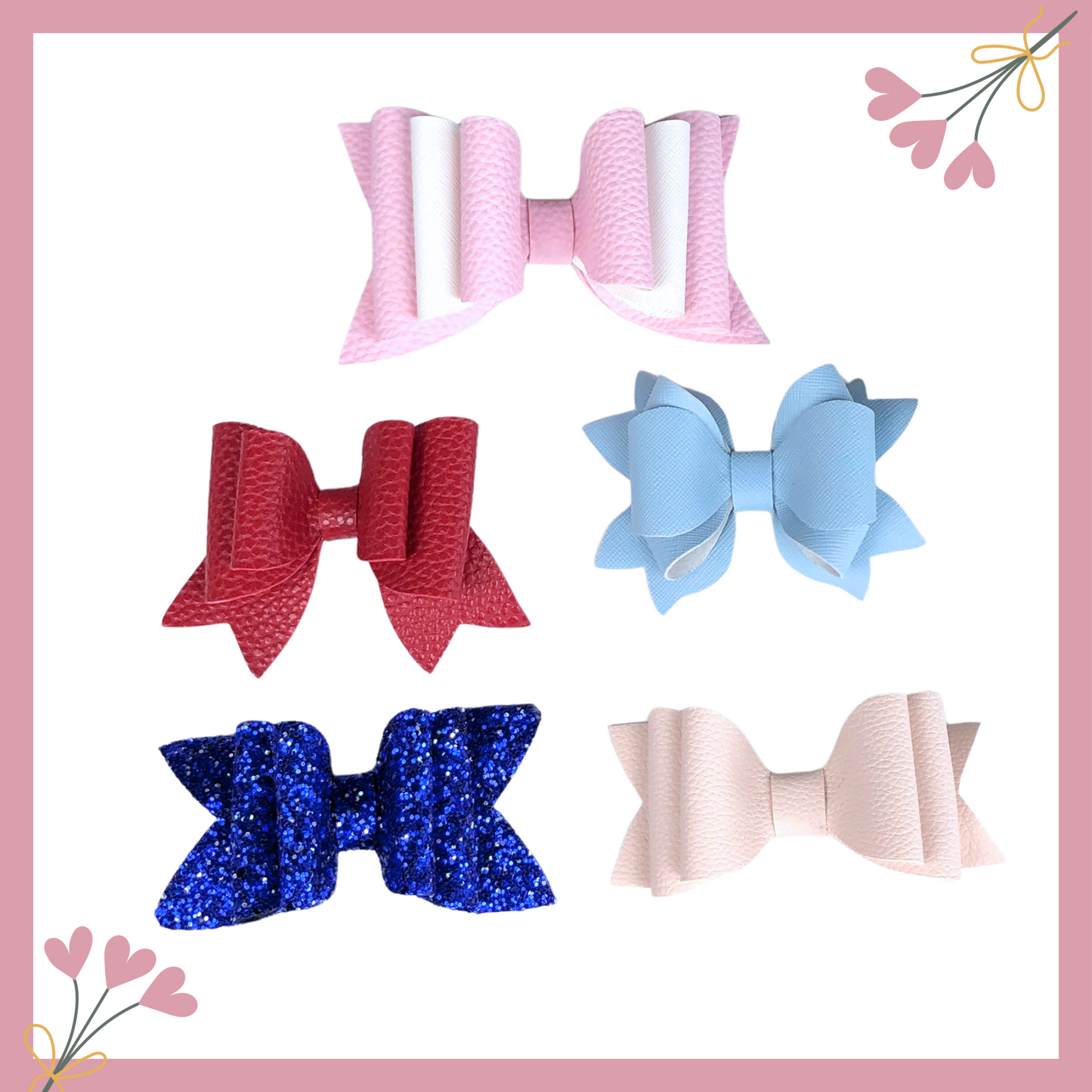 Set of Five Basic School Bow | Back to School Bows