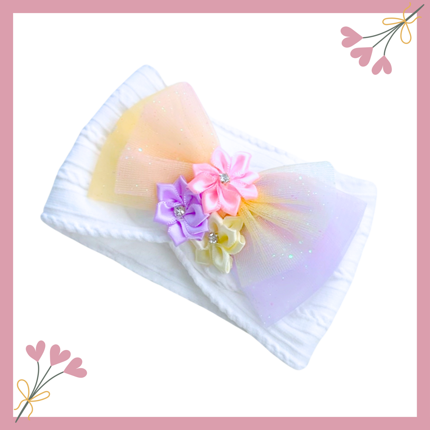 Newborn Headband | Soft Nylon Head Wraps | Soft Baby Headbands