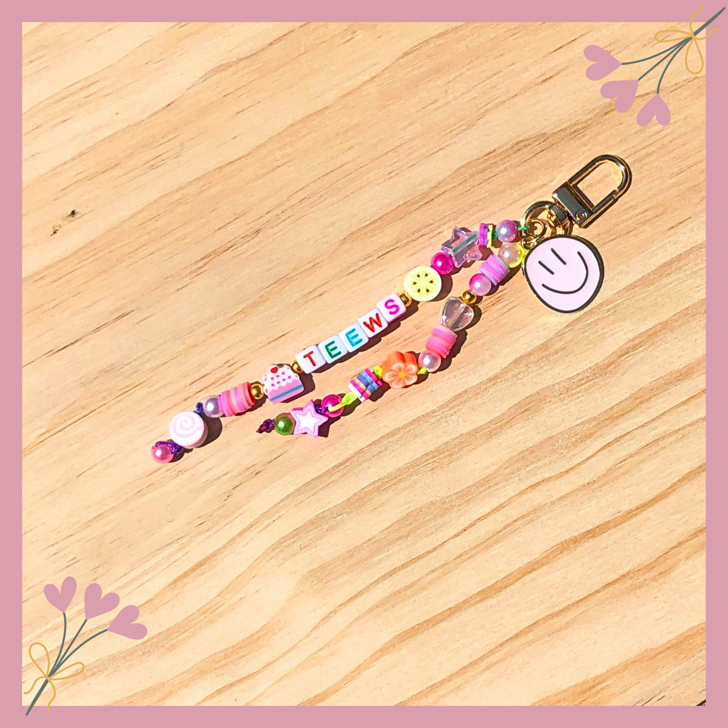πβ¨ Colorful Beaded Keychains for Girls | Personalized & Fun β¨π