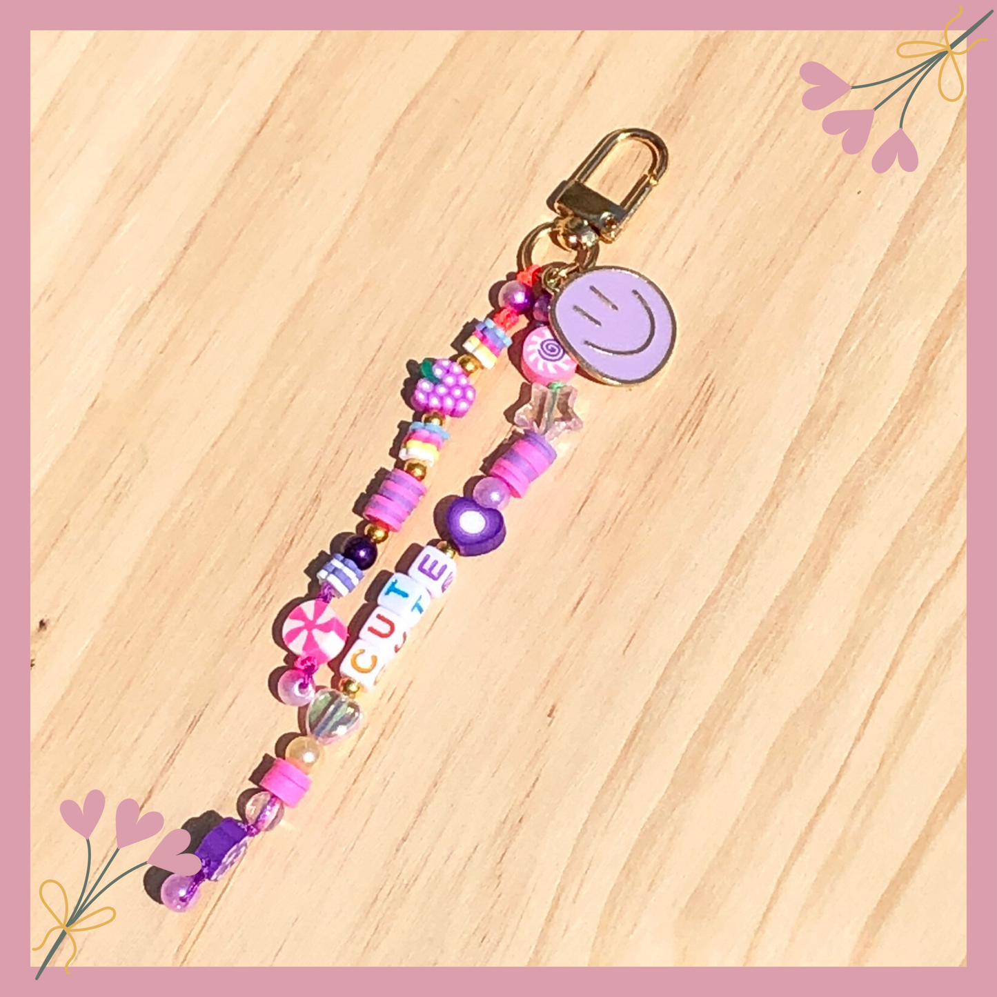 πβ¨ Colorful Beaded Keychains for Girls | Personalized & Fun β¨π