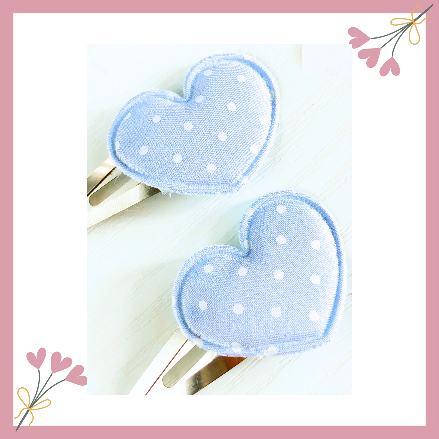 Heart Hair Clips Set for Toddler Girls – Soft and Colorful Snap Clips