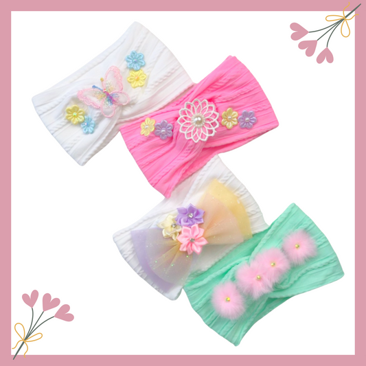 Newborn Headband | Soft Nylon Head Wraps | Soft Baby Headbands