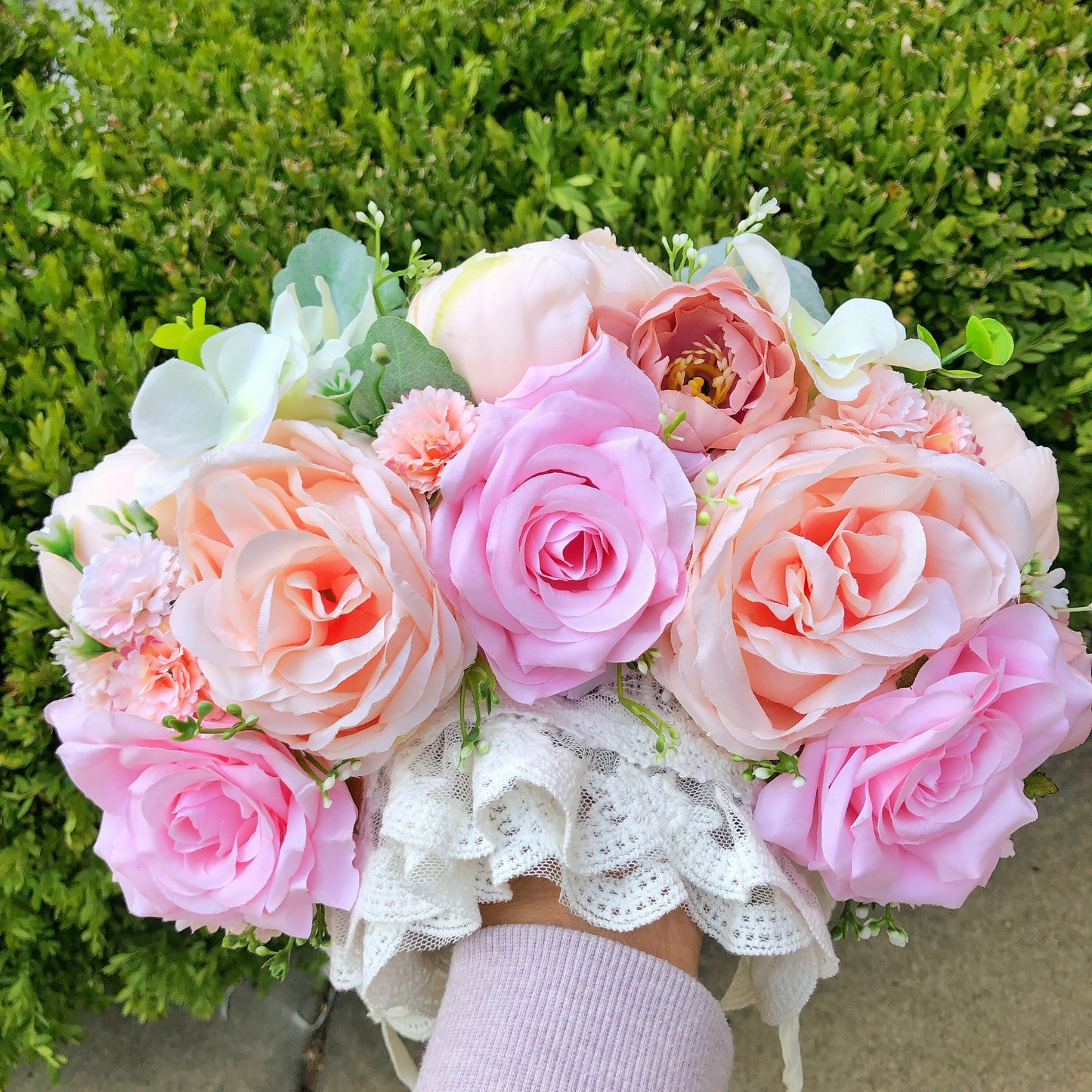 Floral lace baby headband