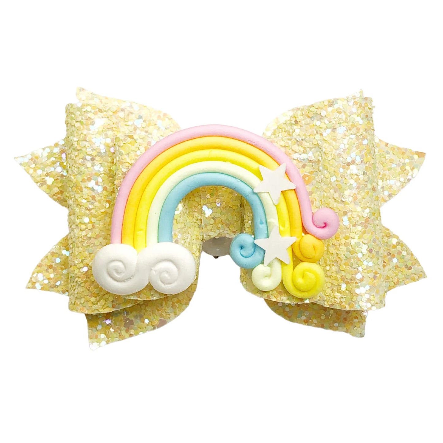 Glitter pastel girl bow