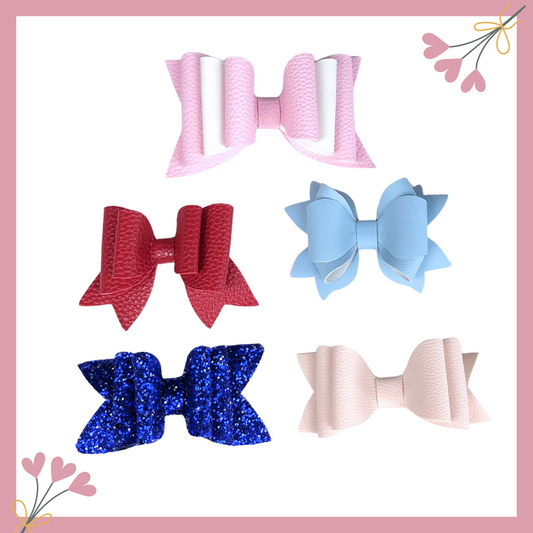 Set of Five Basic School Bow | Back to School Bows