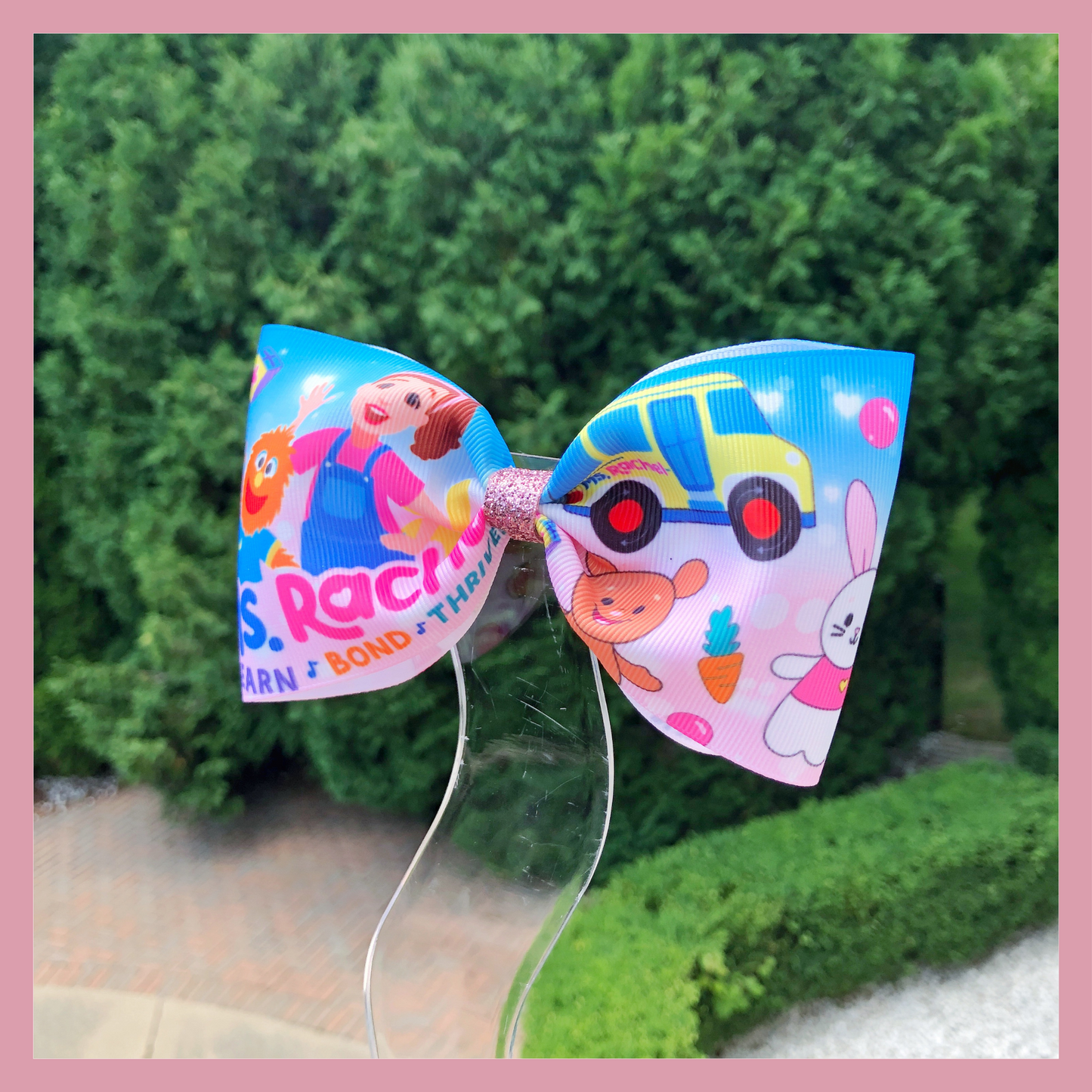 Ms. Rachel Hair Bow – Custom Character Bow for Girls.