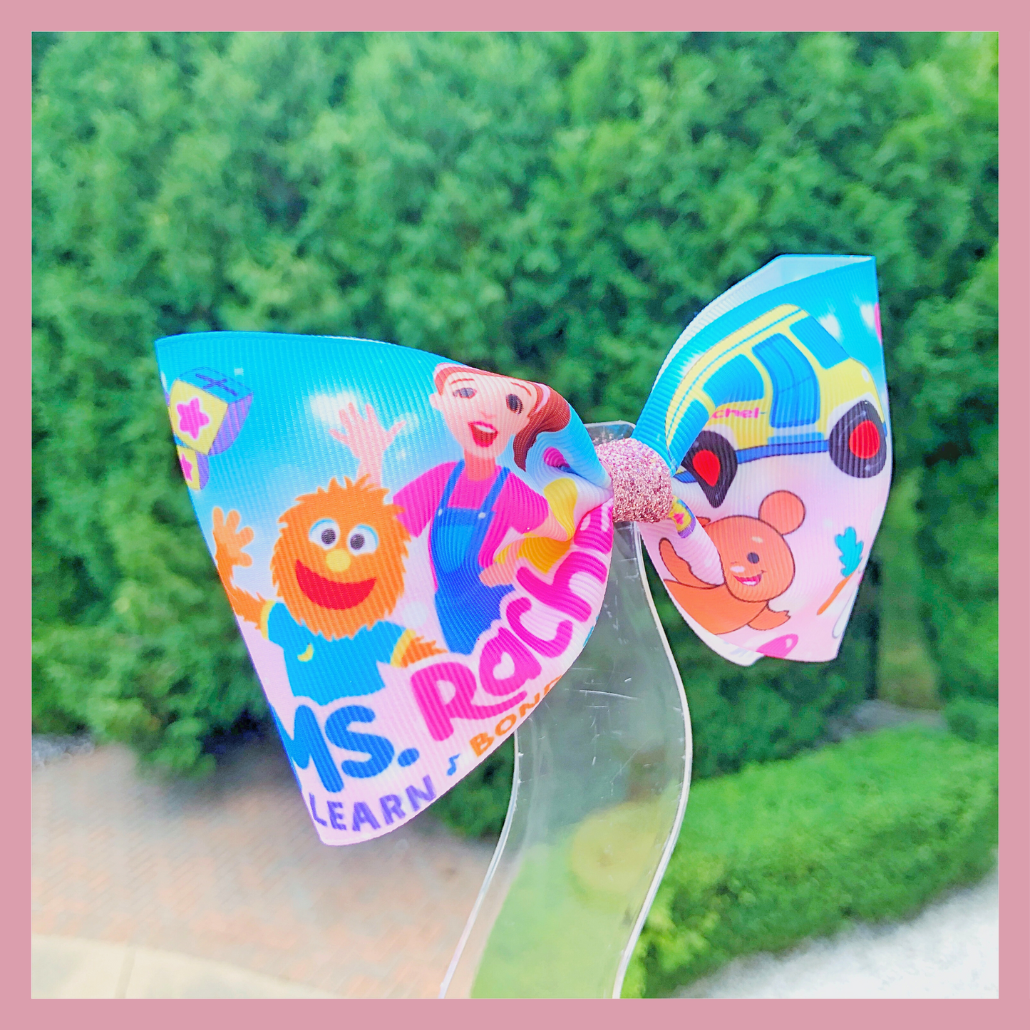 Ms. Rachel Hair Bow – Custom Character Bow for Girls.