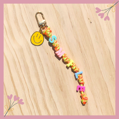 🔑✨ Colorful Beaded Keychains for Girls | Personalized & Fun ✨🔑