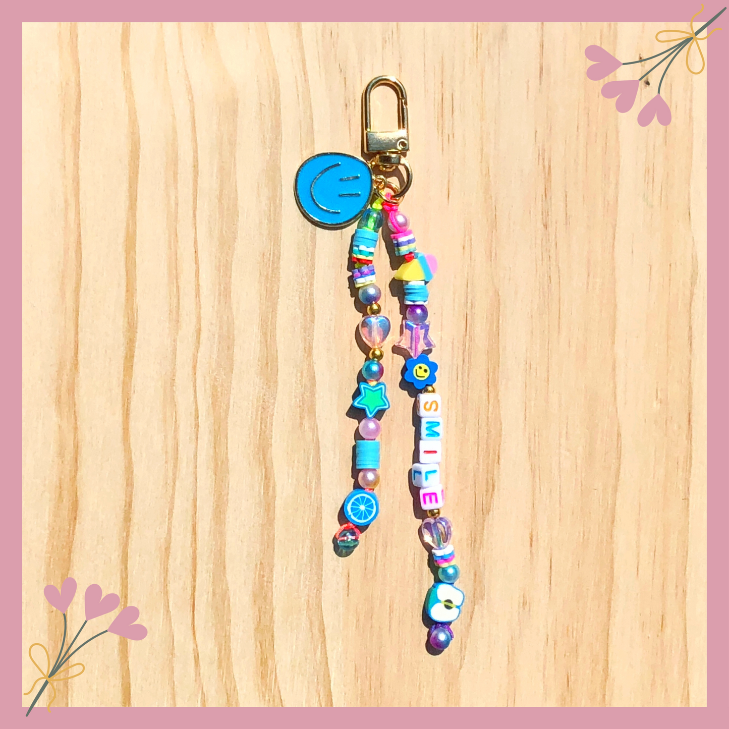 🔑✨ Colorful Beaded Keychains for Girls | Personalized & Fun ✨🔑