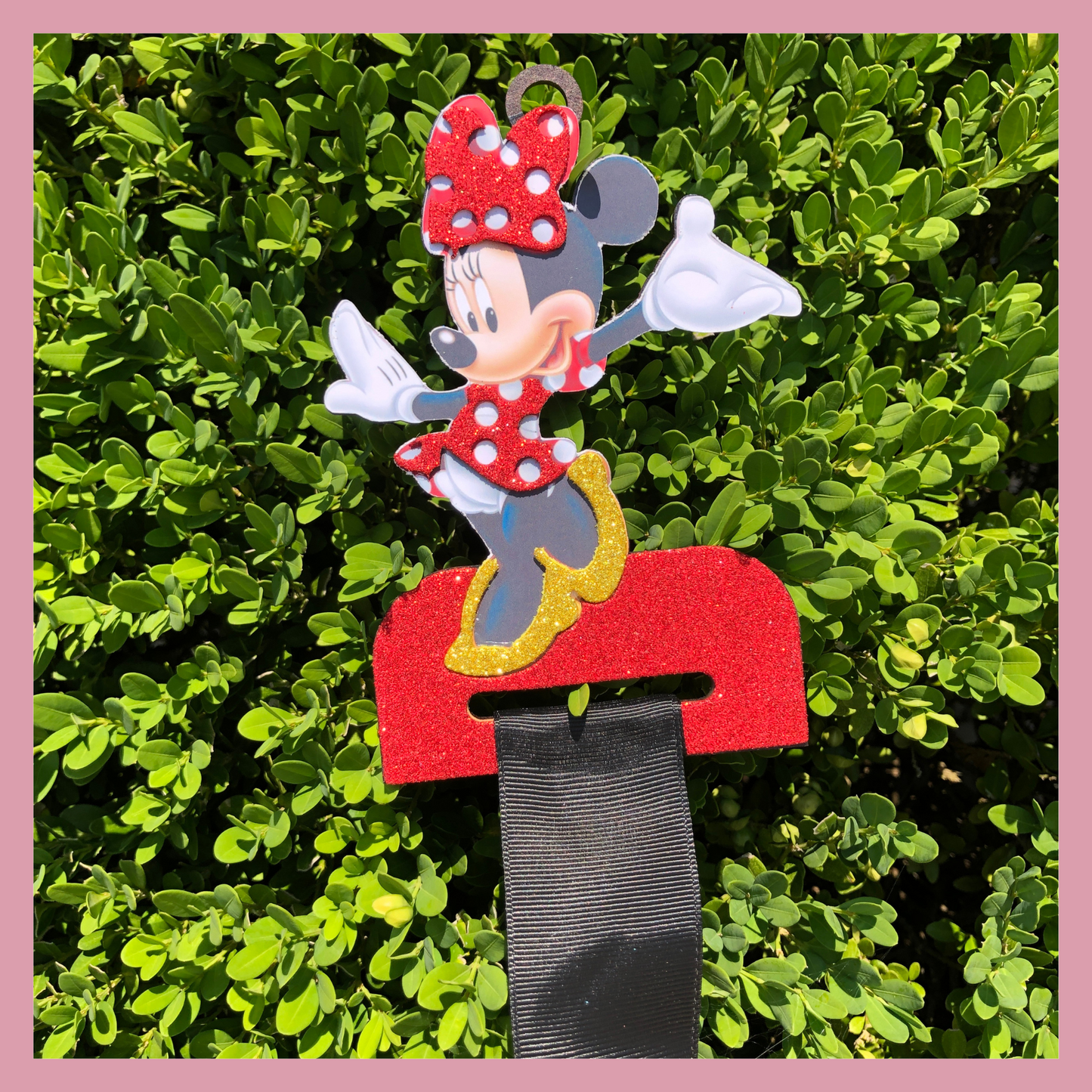 Minnie Mouse Hair Bow Holder – Minnie Hair Bow Organizer for Girls – Customizable & Sparkly.