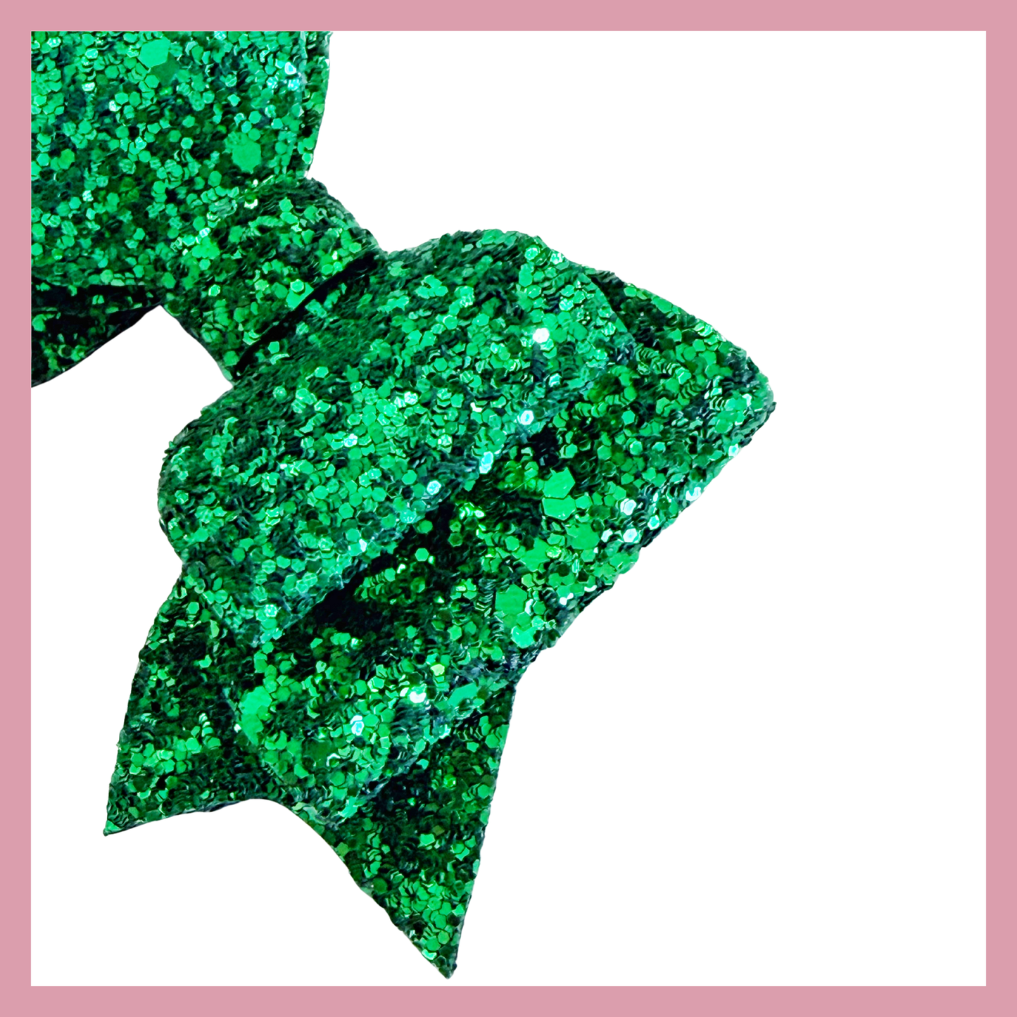 Set of two Green Christmas Hair Bow