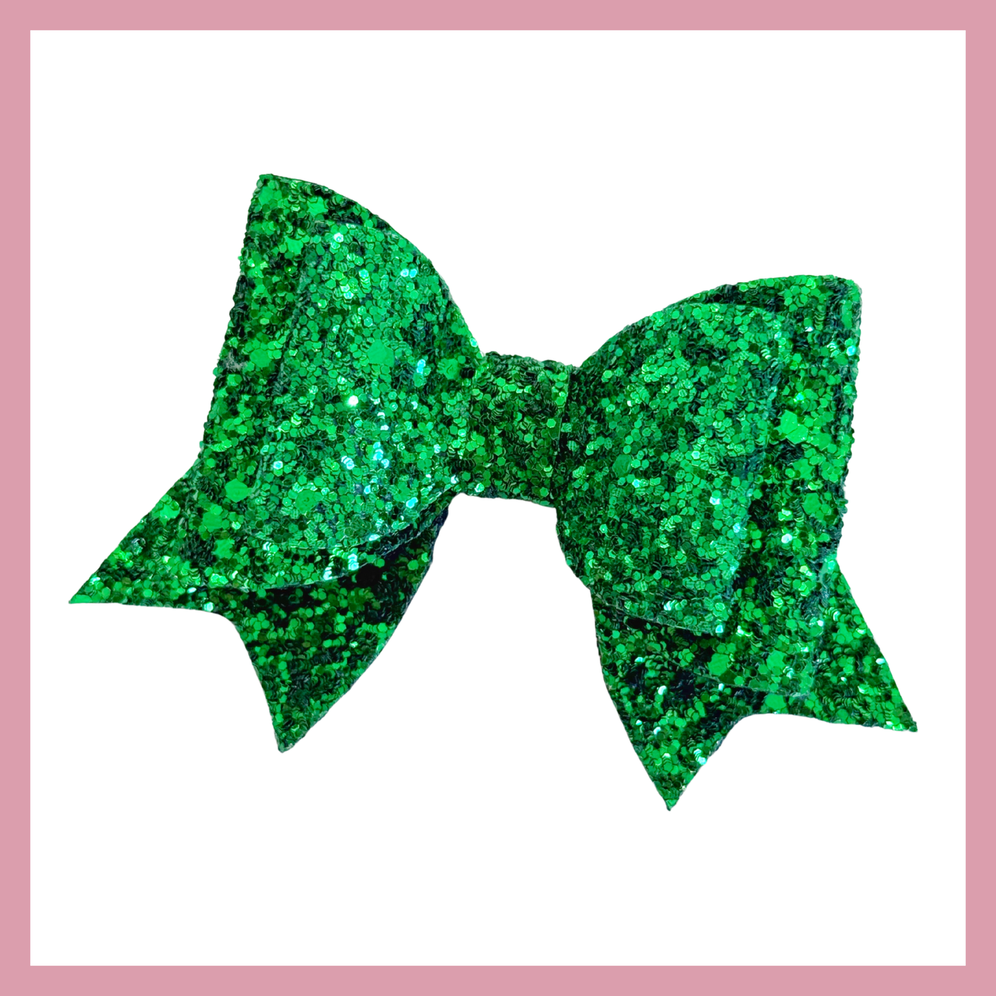 Set of two Green Christmas Hair Bow