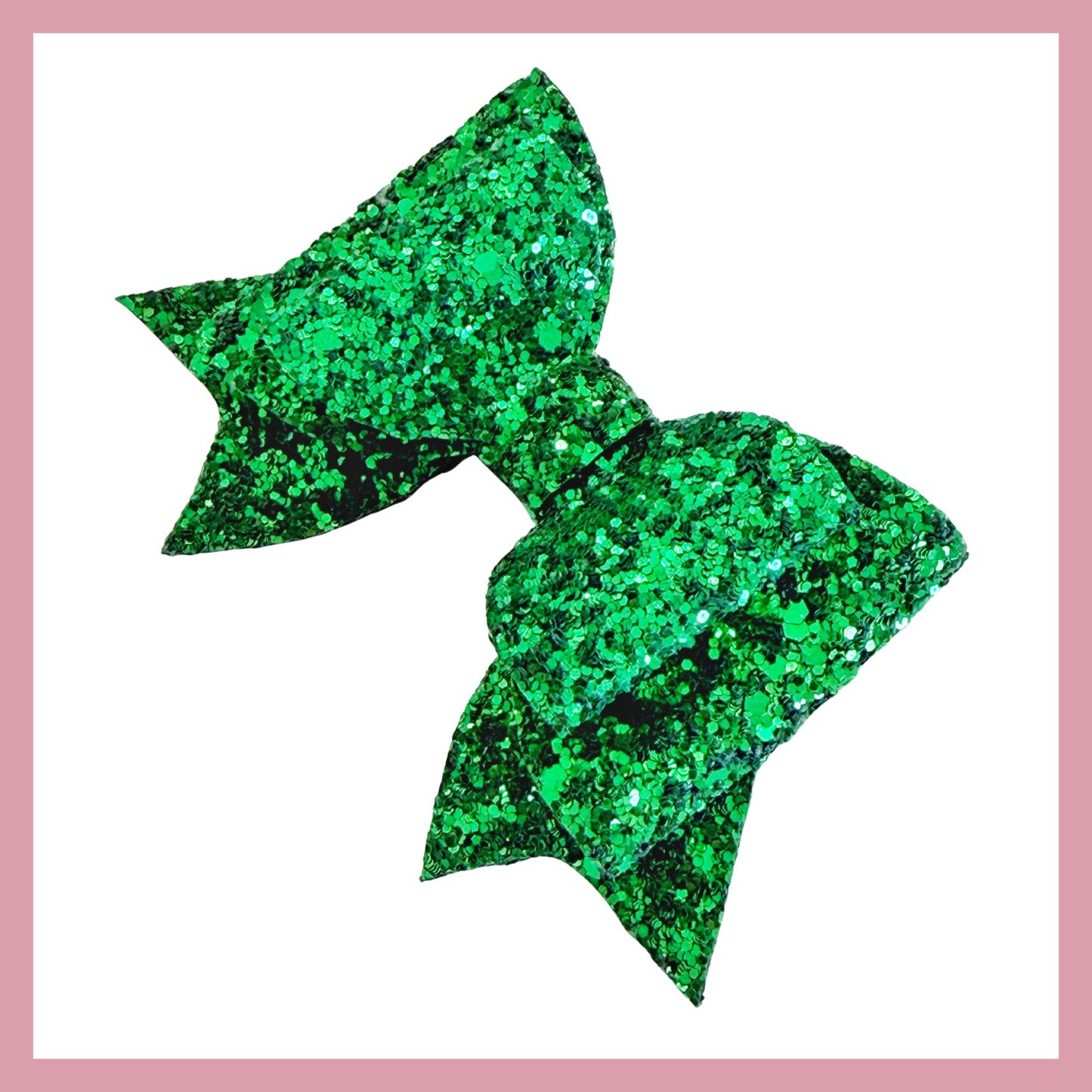 Set of two Green Christmas Hair Bow