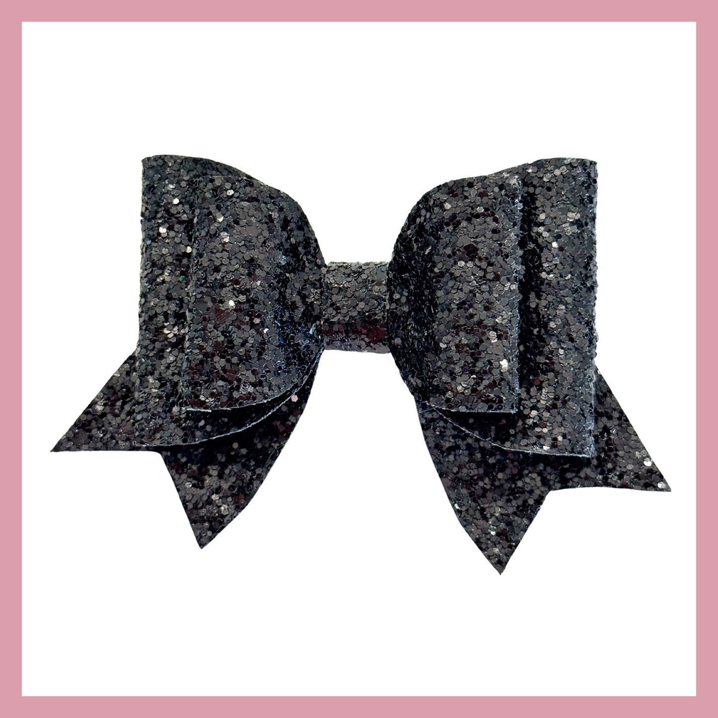 Set of two Black Christmas Hair Bow