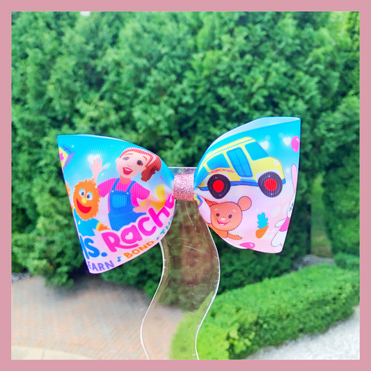 Ms. Rachel Hair Bow – Custom Character Bow for Girls.