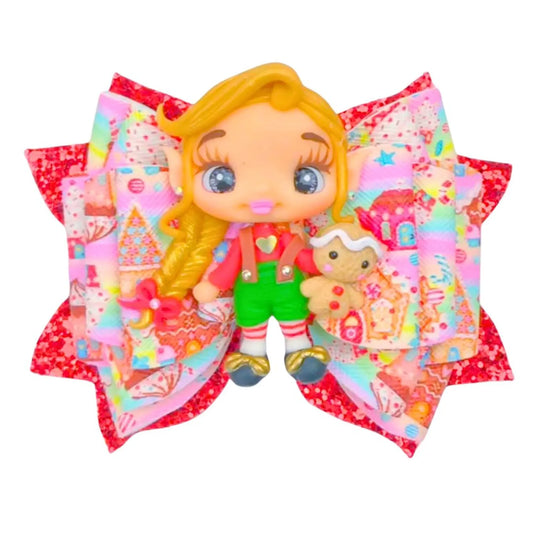 Gingerbread Hair Bow | Christmas Hair Bow